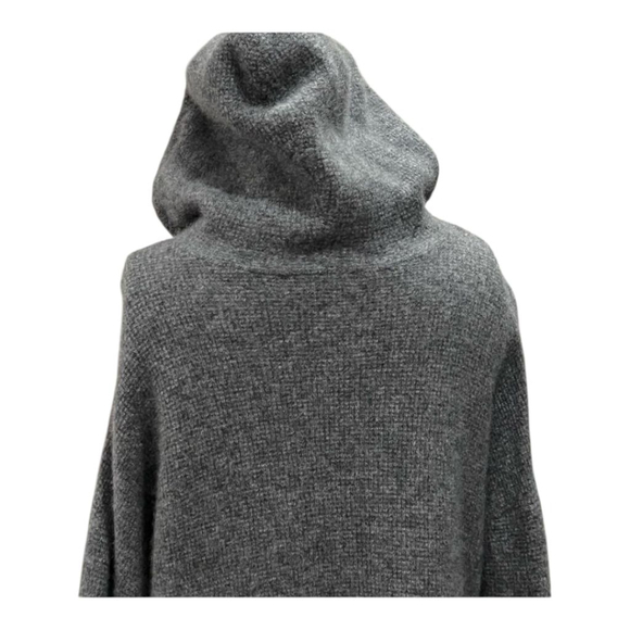 Cashmere Charter Club Luxury Hooded Hi Low 100% Cashmere Sweater - Picture 9 of 10